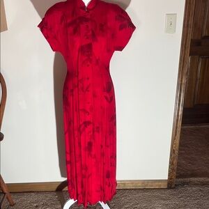 Coldwater Creek Vibrant Red Maxi Dress